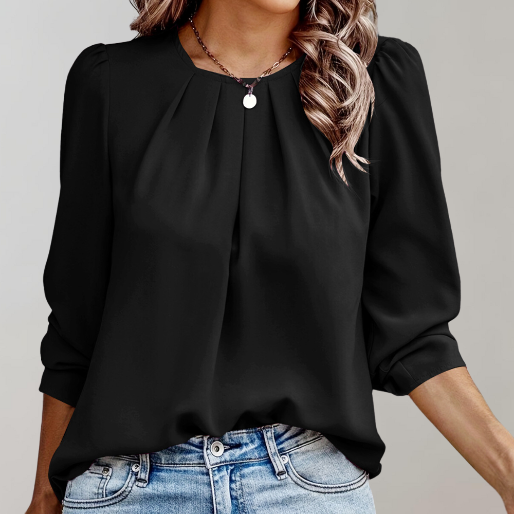 Gepflegte Satin-Bluse für Damen