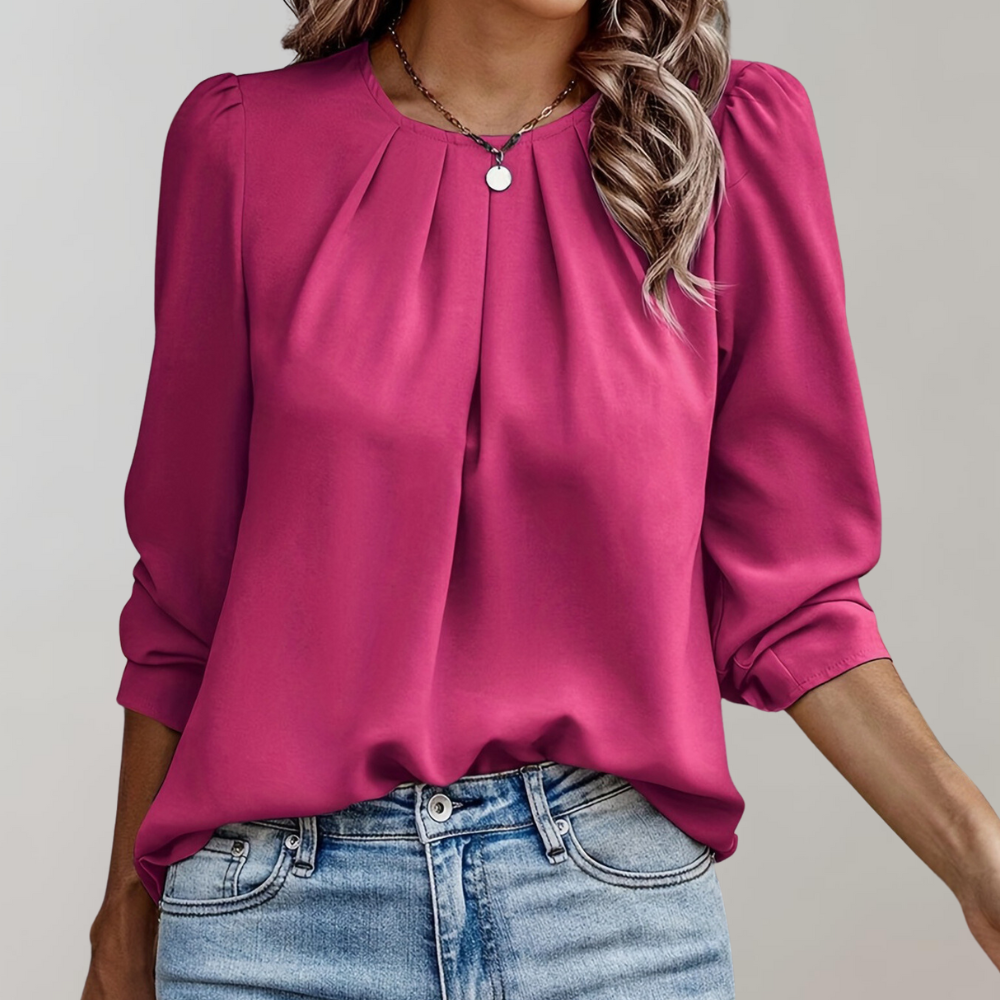 Gepflegte Satin-Bluse für Damen