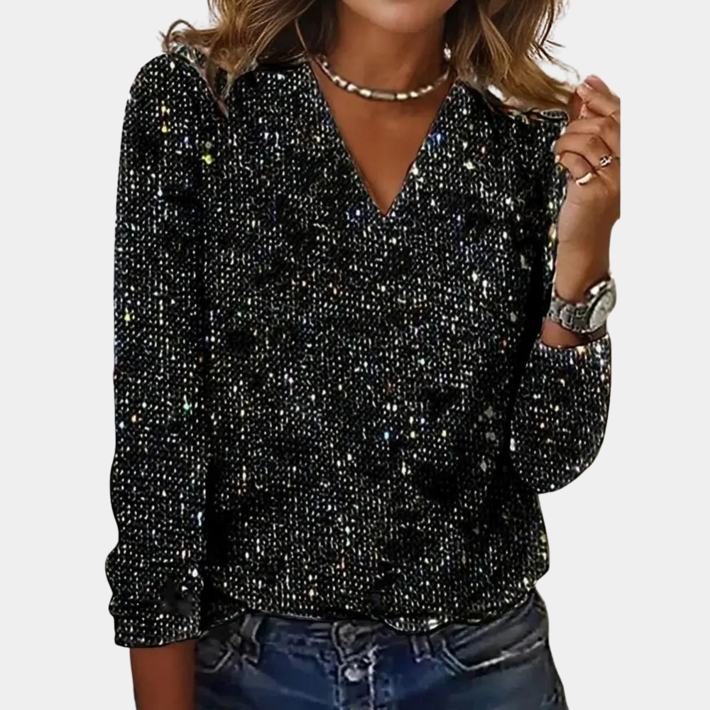 ShopNory | Glitzer Top Für Damen