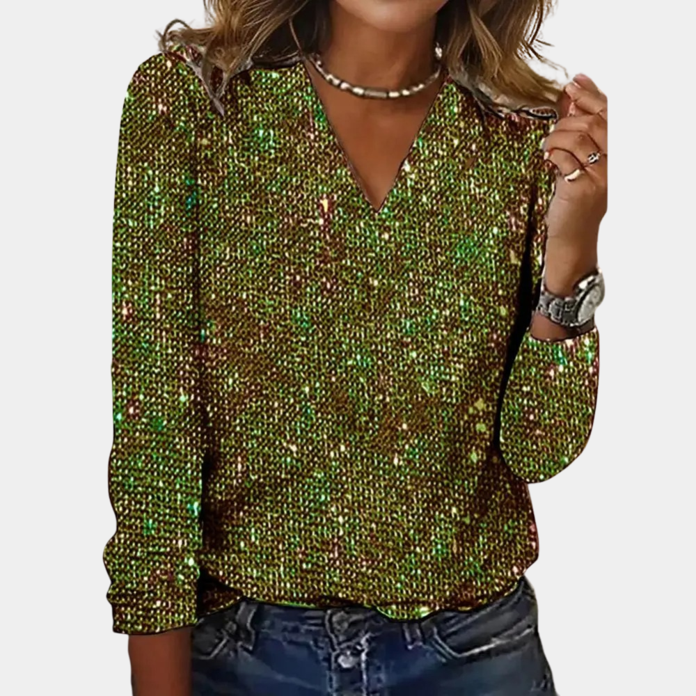 ShopNory | Glitzer Top Für Damen