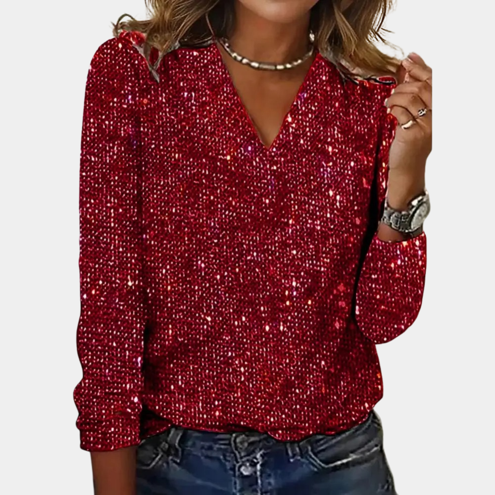 ShopNory | Glitzer Top Für Damen