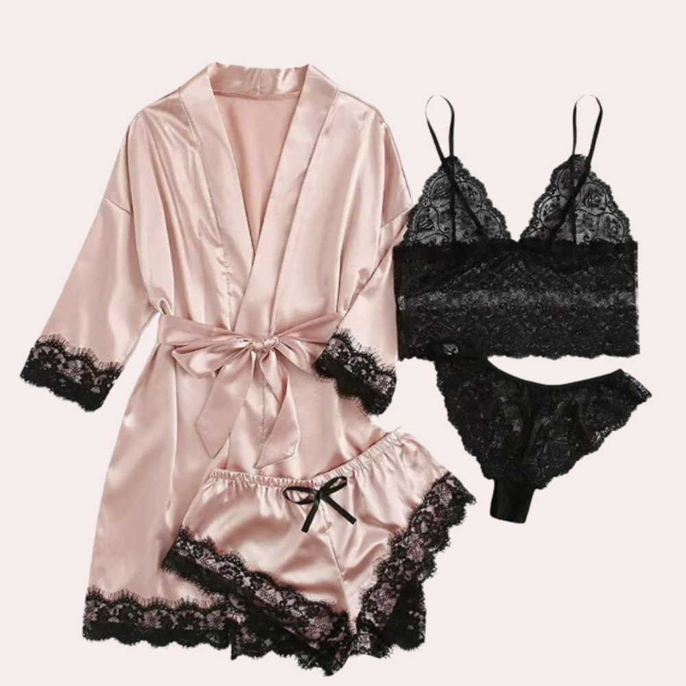 4-Teilige Lingerie-Kleid