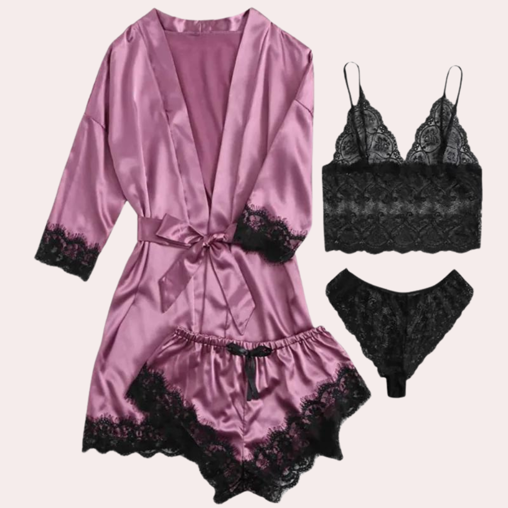 4-Teilige Lingerie-Kleid