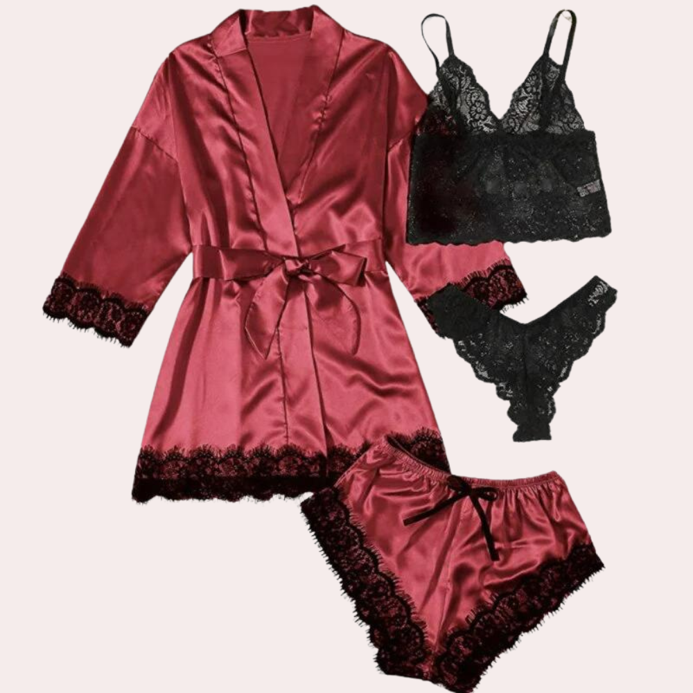 4-Teilige Lingerie-Kleid
