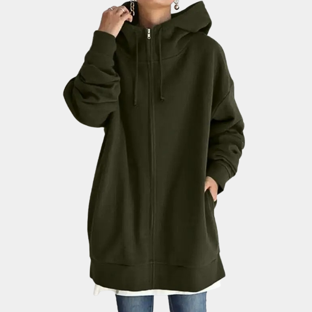 Herbst Hoodie mit Reißverschluss für Frauen