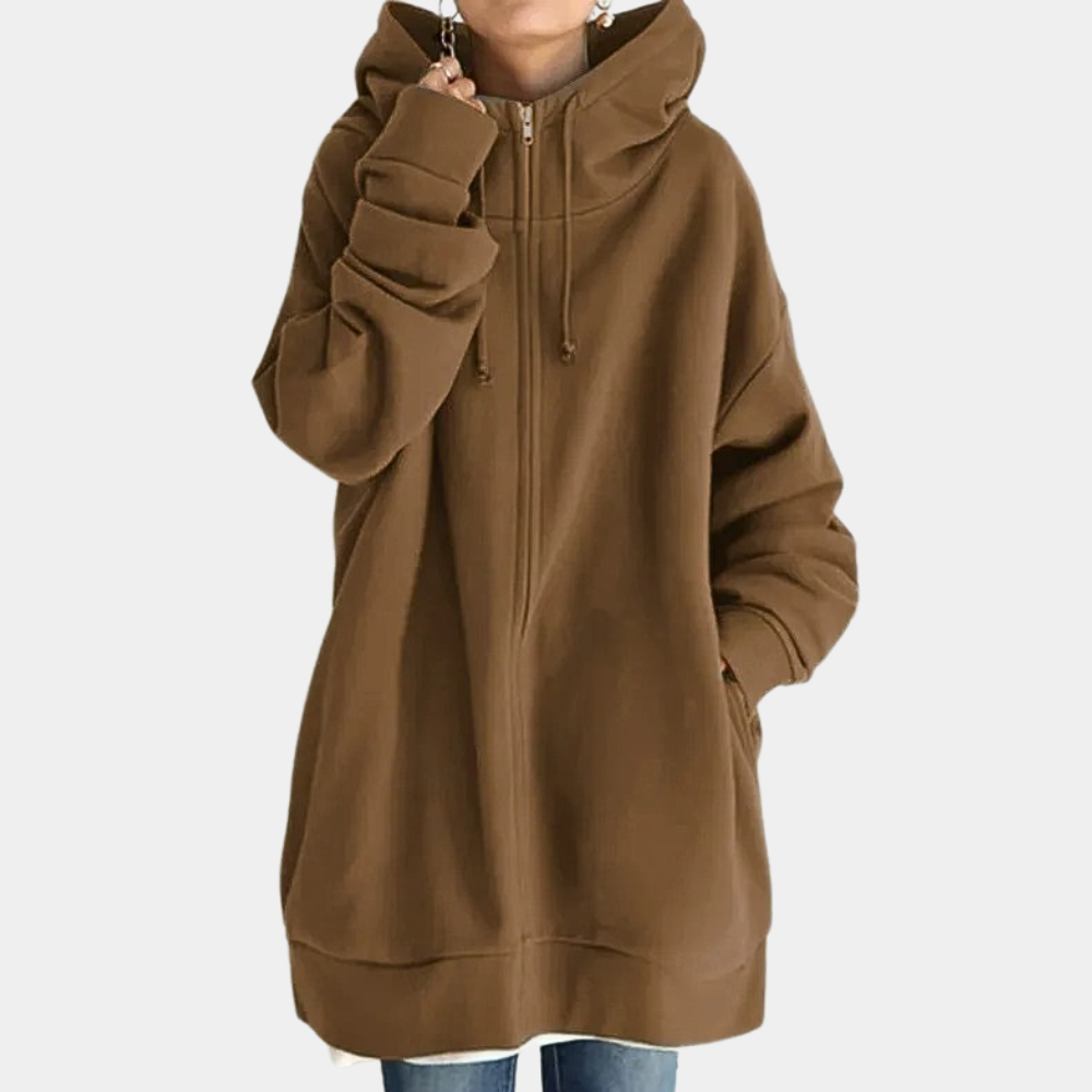 Herbst Hoodie mit Reißverschluss für Frauen