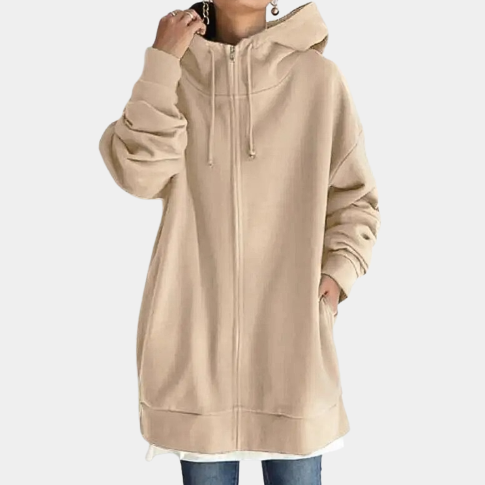 Herbst Hoodie mit Reißverschluss für Frauen