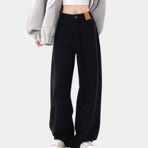 Damen Casual Baggy Jeans
