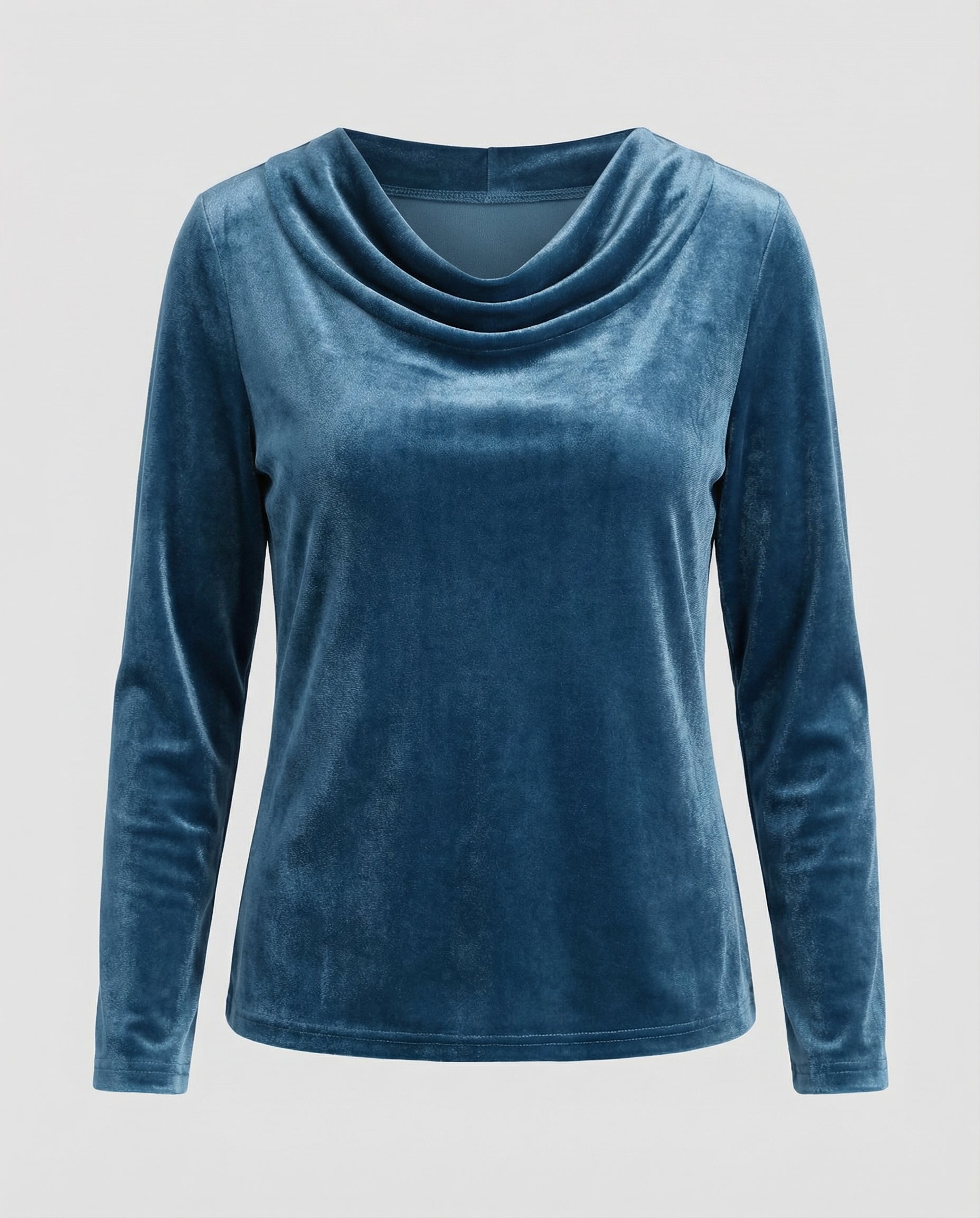 Elegantes Samtshirt Damen Lässig