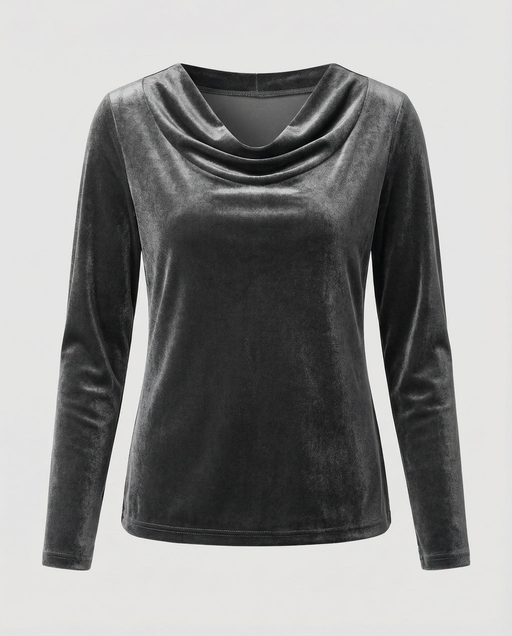 Elegantes Samtshirt Damen Lässig