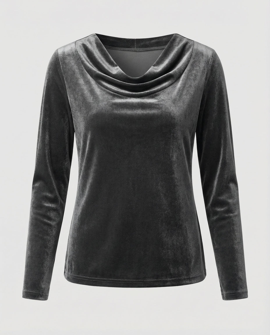 Elegantes Samtshirt Damen Lässig