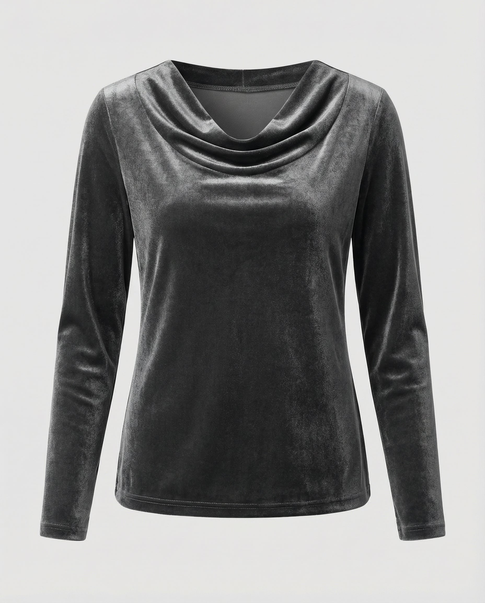 Elegantes Samtshirt Damen Lässig