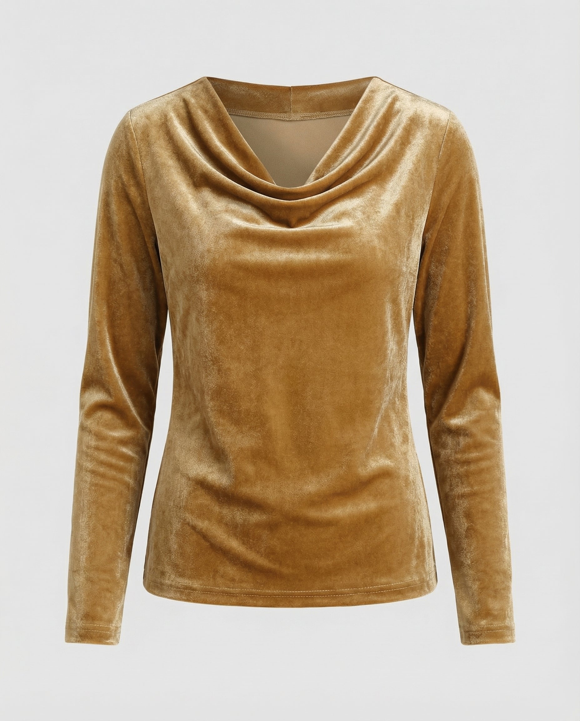 Elegantes Samtshirt Damen Lässig