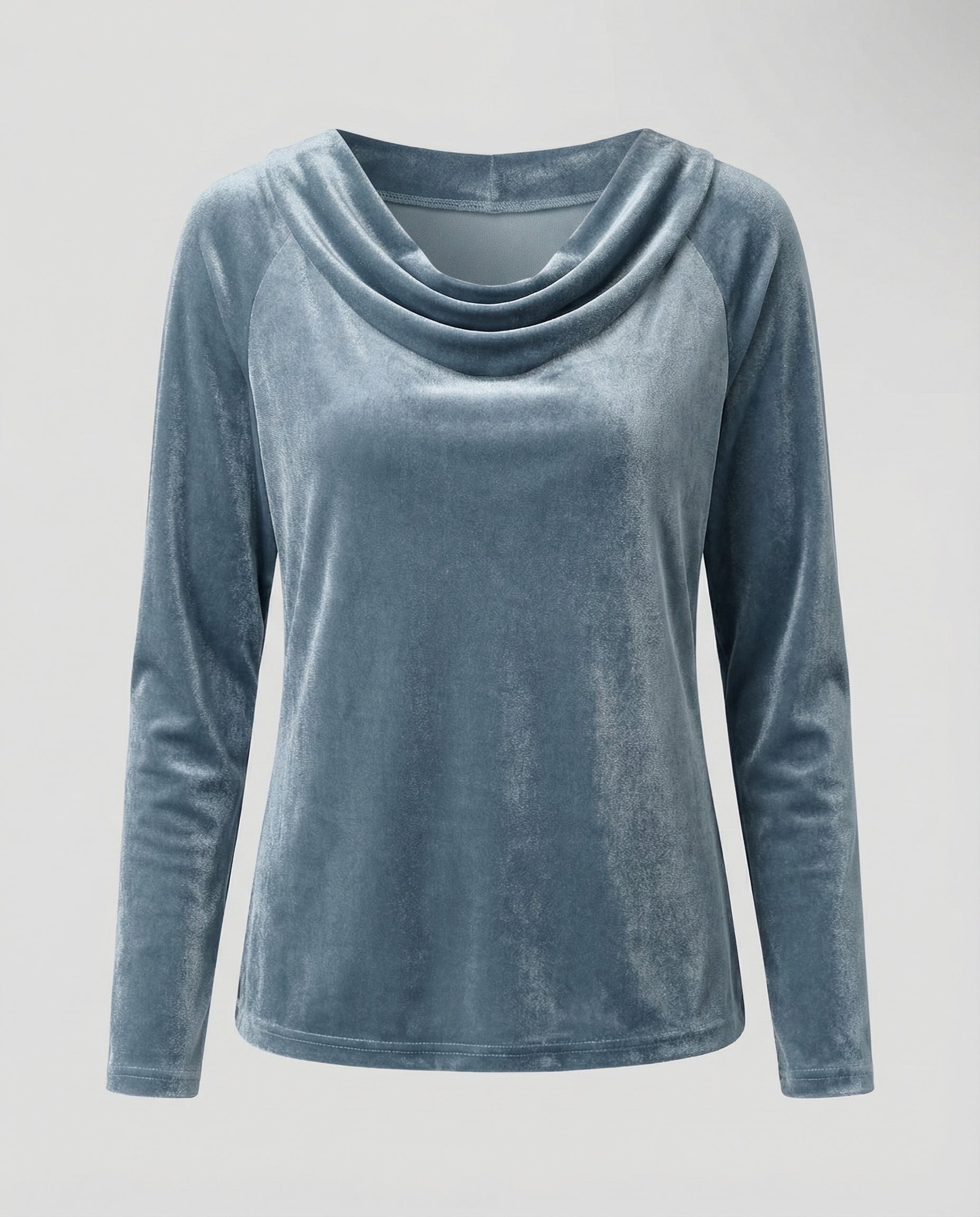 Elegantes Samtshirt Damen Lässig