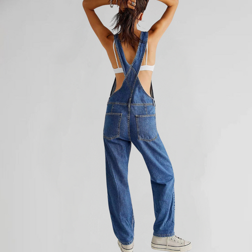 ShopNory | Damen-Latzhose aus Denim mit Cross-Back-Design