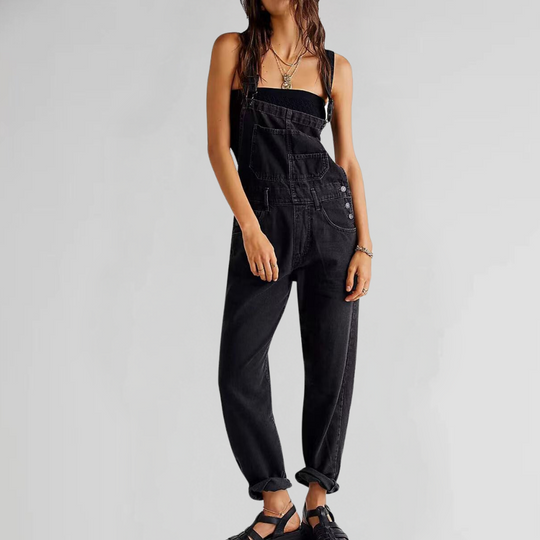 ShopNory | Damen-Latzhose aus Denim mit Cross-Back-Design