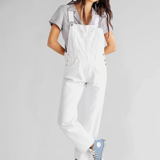 ShopNory | Damen-Latzhose aus Denim mit Cross-Back-Design