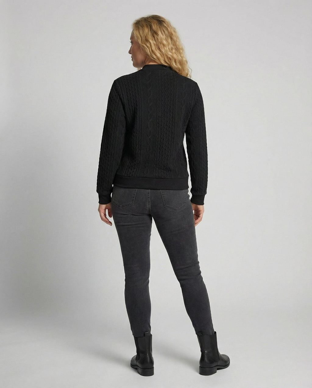 Weicher Casual-Pullover Mit Textur Für Damen