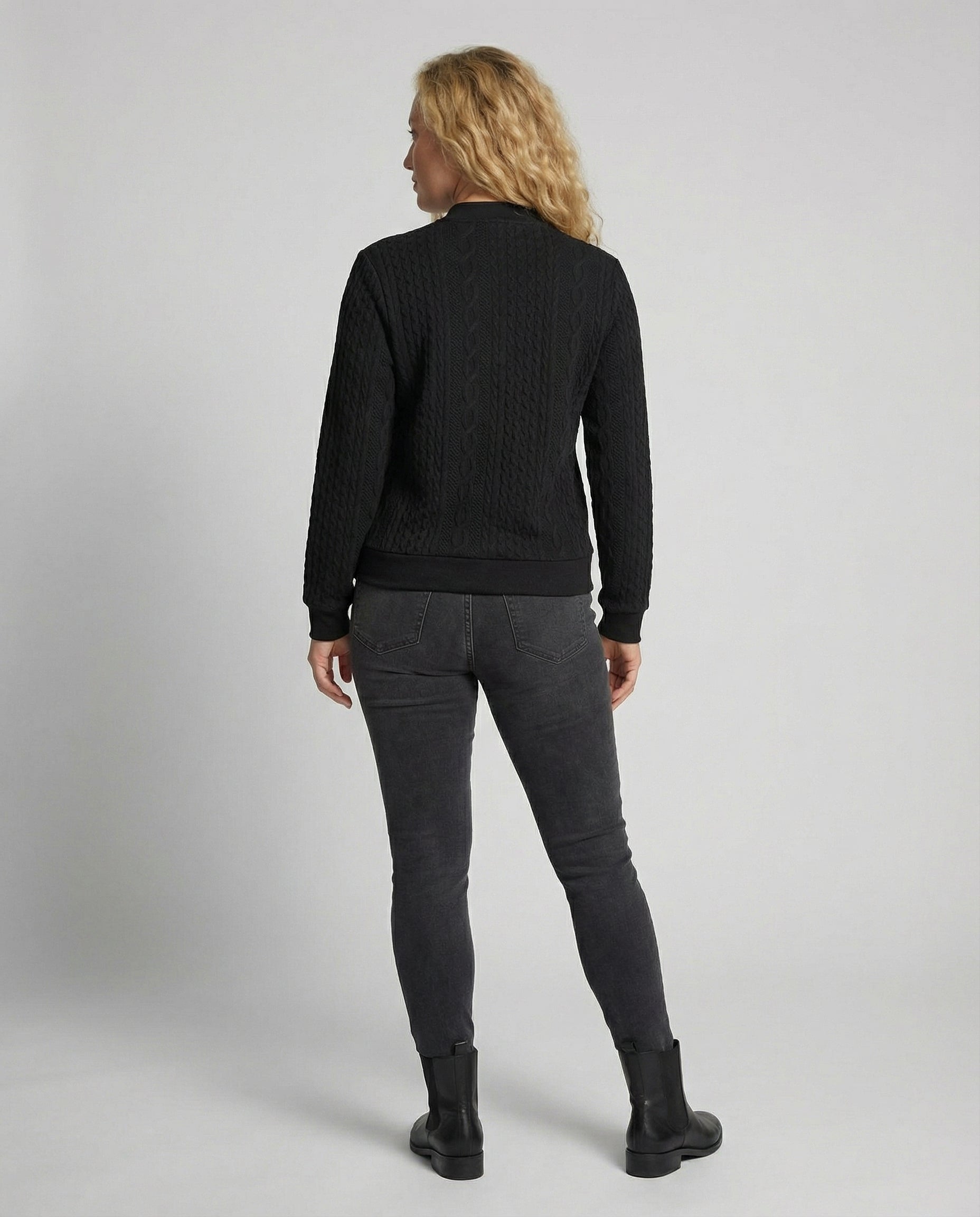 Weicher Casual-Pullover Mit Textur Für Damen