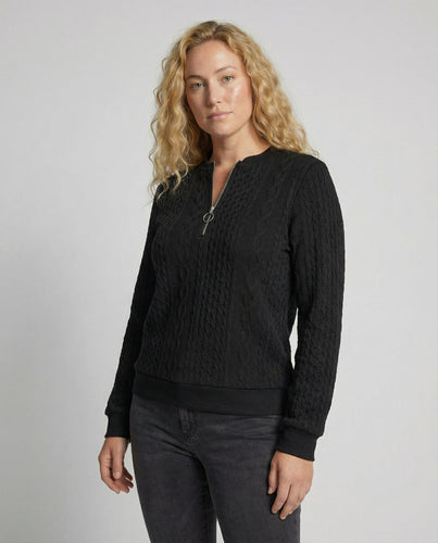 Weicher Casual-Pullover Mit Textur Für Damen