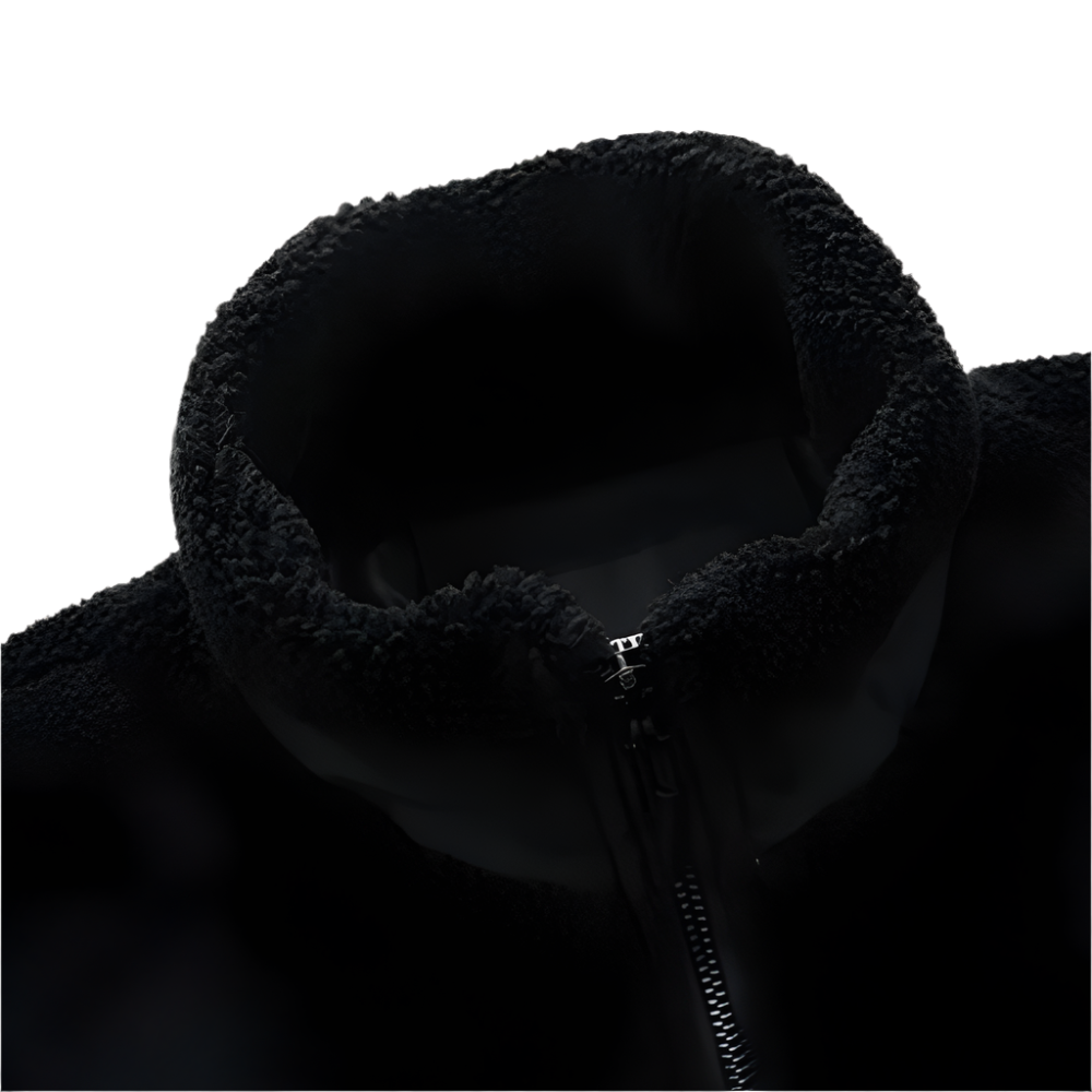 Herren Outdoor-Fleecejacke mit Reißverschluss und Verstärkten Details