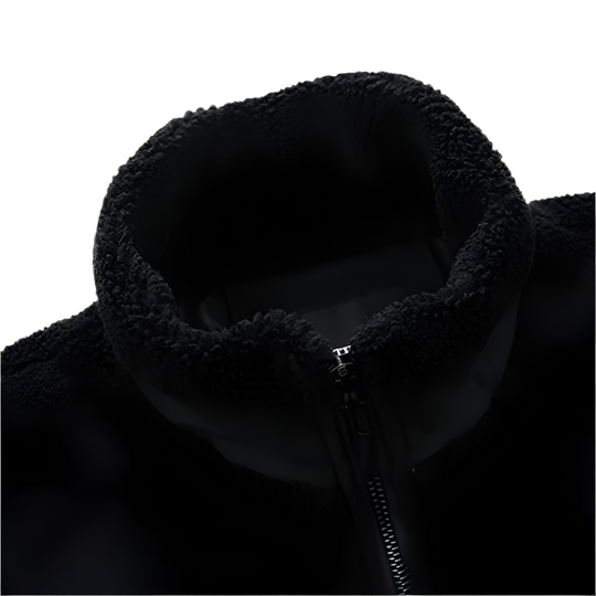 Herren Outdoor-Fleecejacke mit Reißverschluss und Verstärkten Details