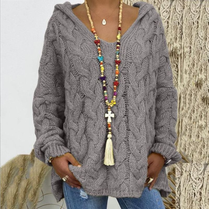 Gestrickter Hoodie