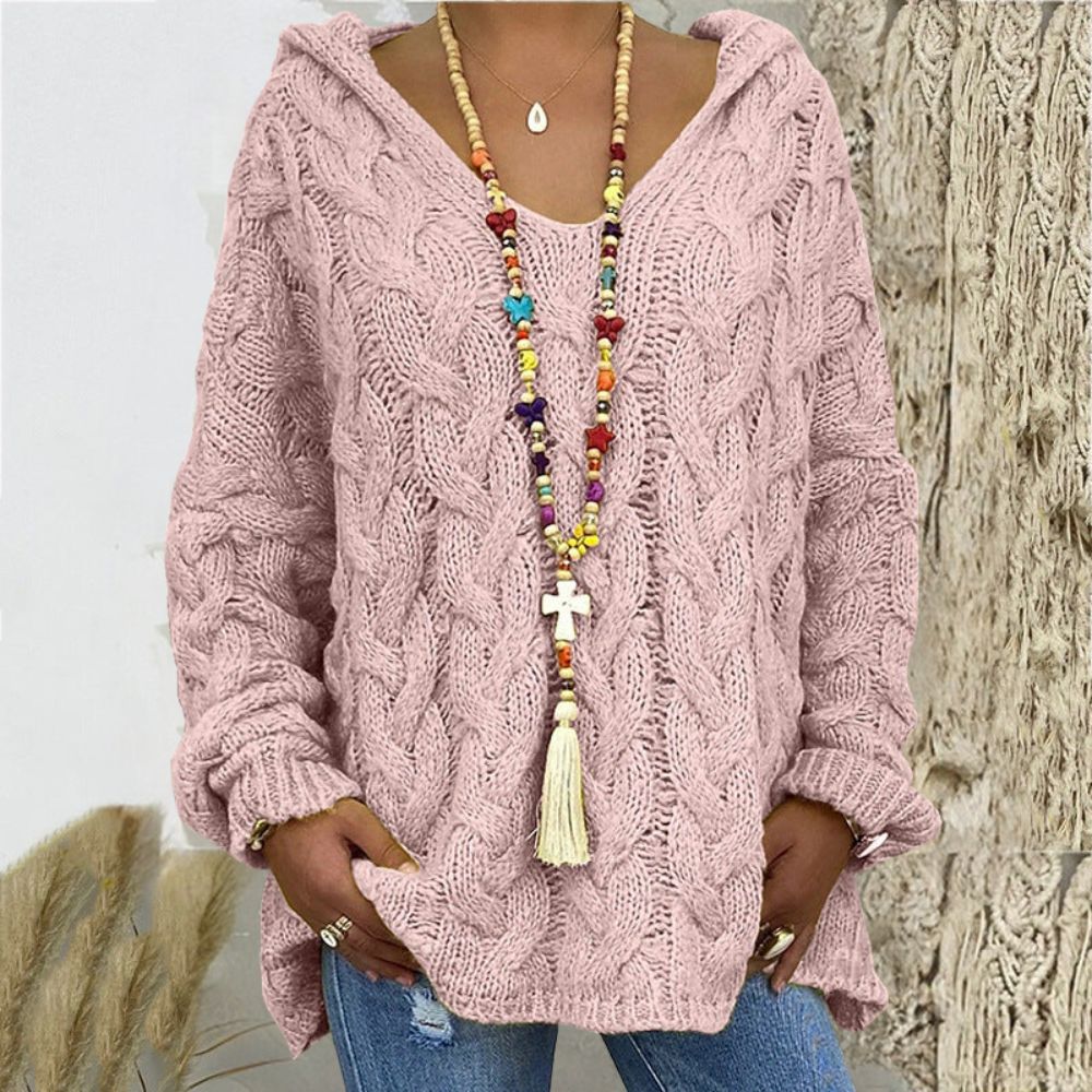 Gestrickter Hoodie