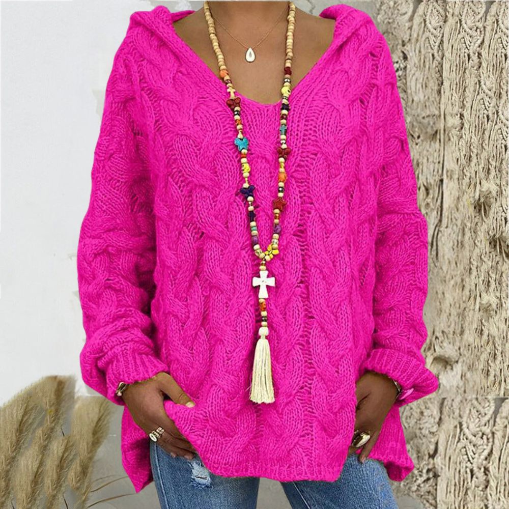 Gestrickter Hoodie