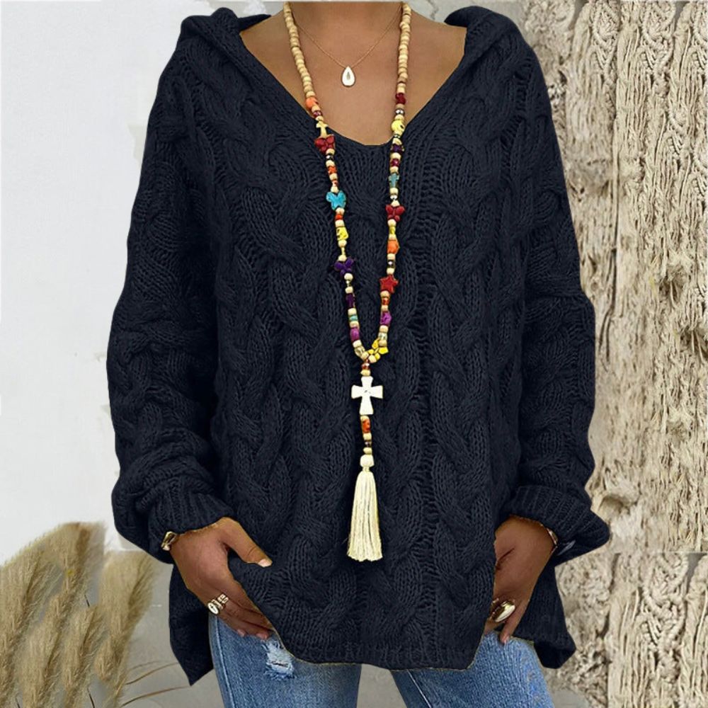 Gestrickter Hoodie