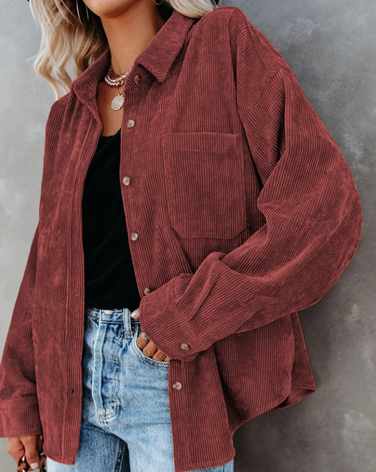 Shopnory | Weinlese Cordjacke