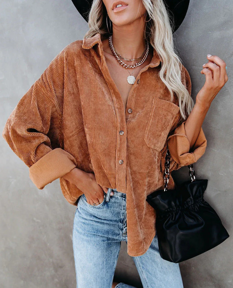 Shopnory | Weinlese Cordjacke