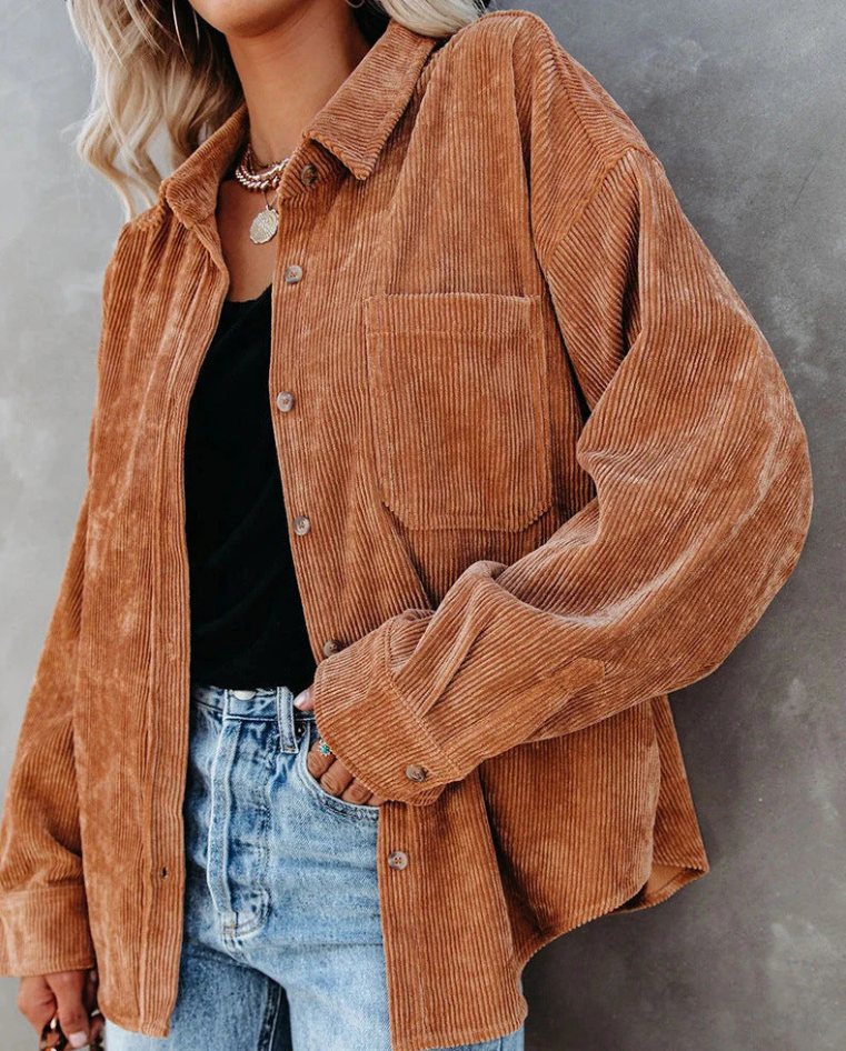 Shopnory | Weinlese Cordjacke