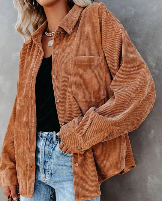 Shopnory | Weinlese Cordjacke