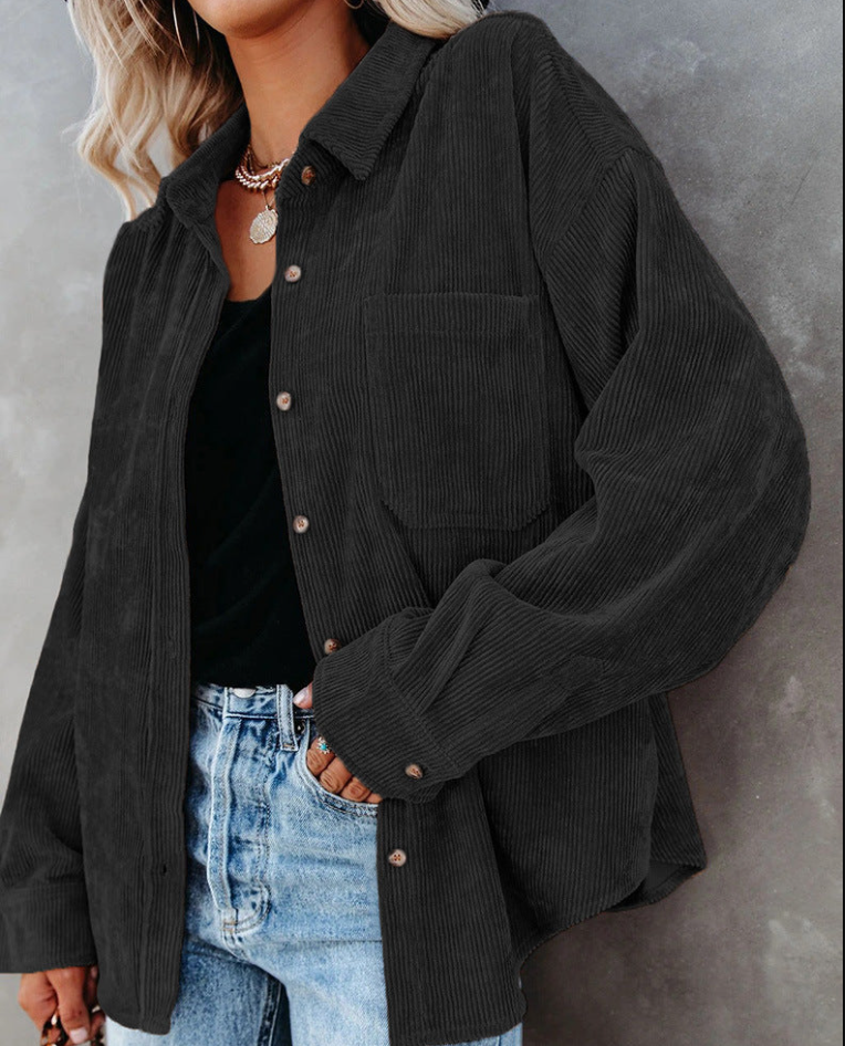 Shopnory | Weinlese Cordjacke