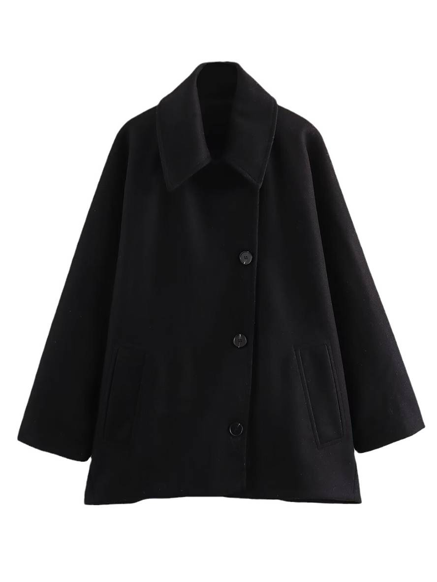 Wolljacke - schicke Damenoberbekleidung mit Batwing-Ärmeln