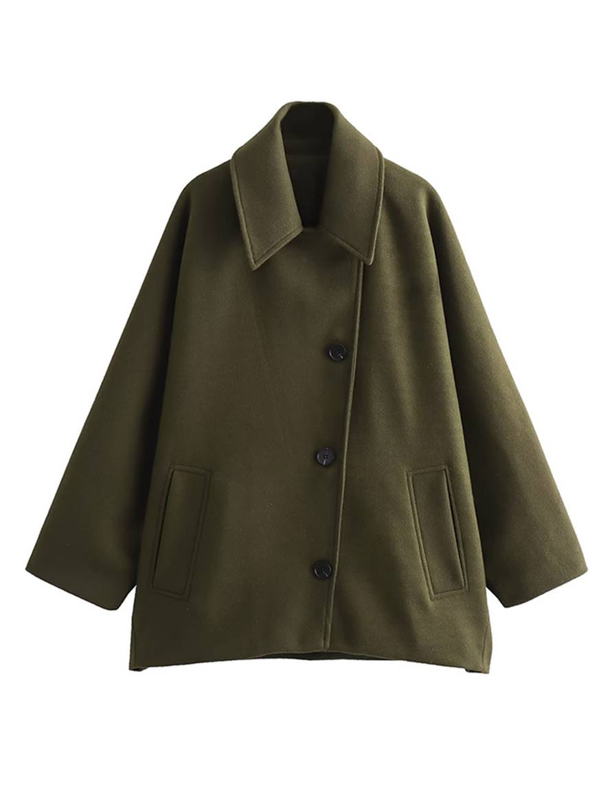Wolljacke - schicke Damenoberbekleidung mit Batwing-Ärmeln