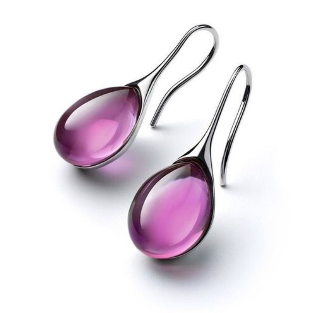 Kristall Tropfen Ohrringe in Gold und Silber | Shop Nory