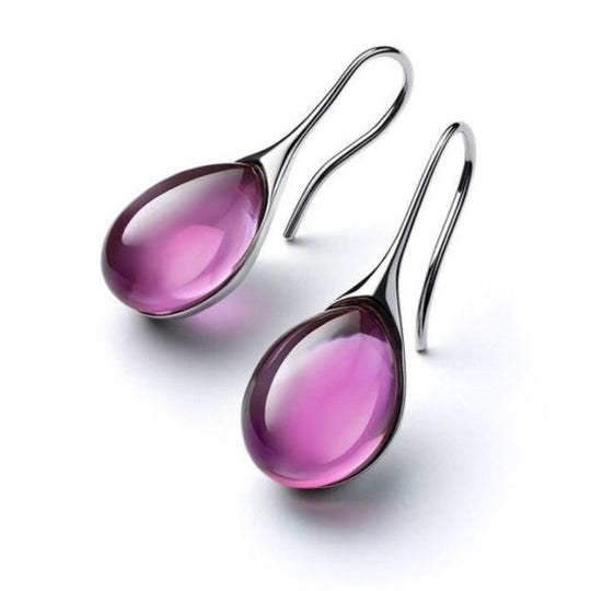 Kristall Tropfen Ohrringe in Gold und Silber | Shop Nory