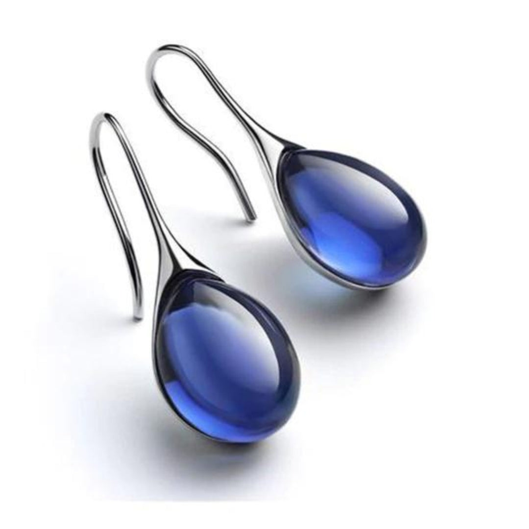 Kristall Tropfen Ohrringe in Gold und Silber | Shop Nory