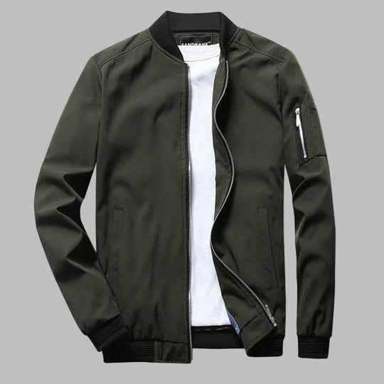 Shopnory | Herren Sommerjacke mit Reißverschluss und Tasche LShopnorybi