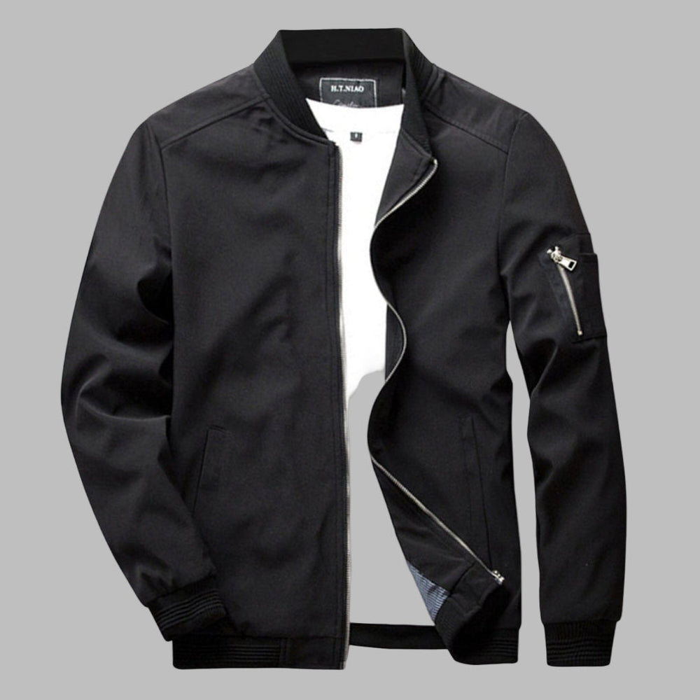 Shopnory | Herren Sommerjacke mit Reißverschluss und Tasche LShopnorybi
