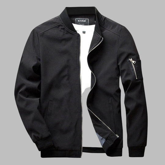Shopnory | Herren Sommerjacke mit Reißverschluss und Tasche LShopnorybi