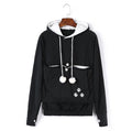 Praktischer Damen Kapuzenpullover mit Bauchtasche für Haustiere