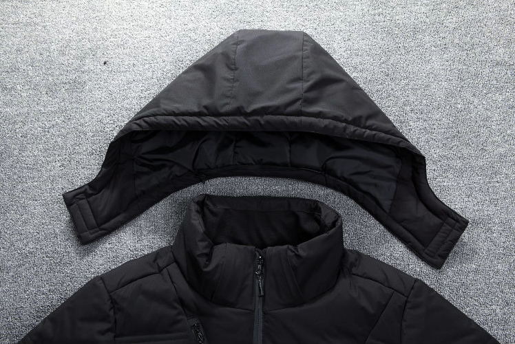 Extra Warme Abnehmbare Winterjacke mit Kapuze