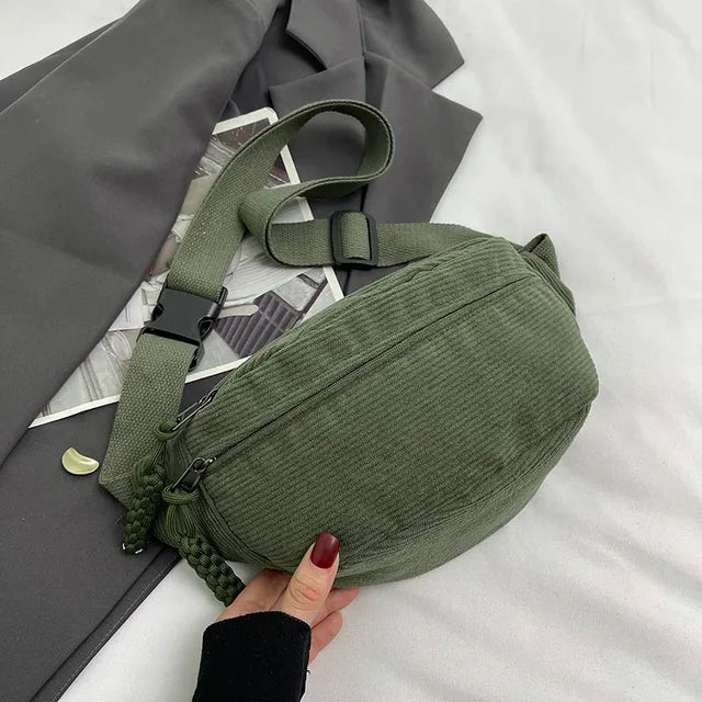 Lässige Cordtasche für Damen