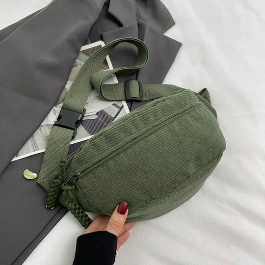 Lässige Cordtasche für Damen