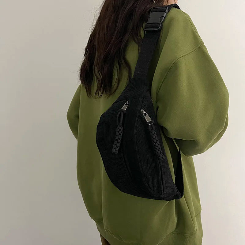 Lässige Cordtasche für Damen