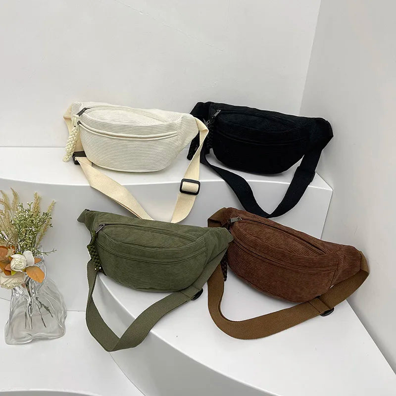 Lässige Cordtasche für Damen