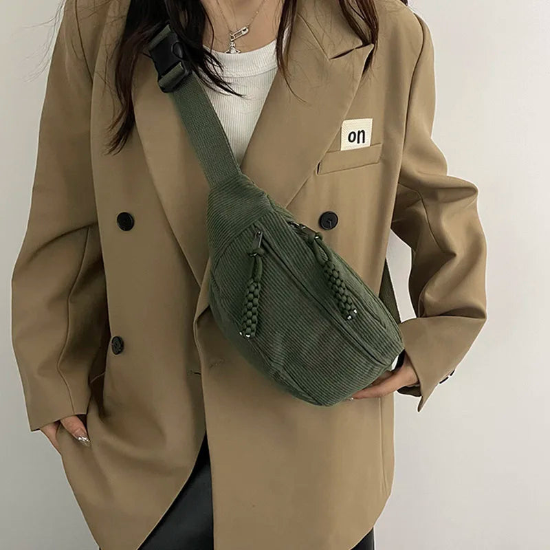 Lässige Cordtasche für Damen